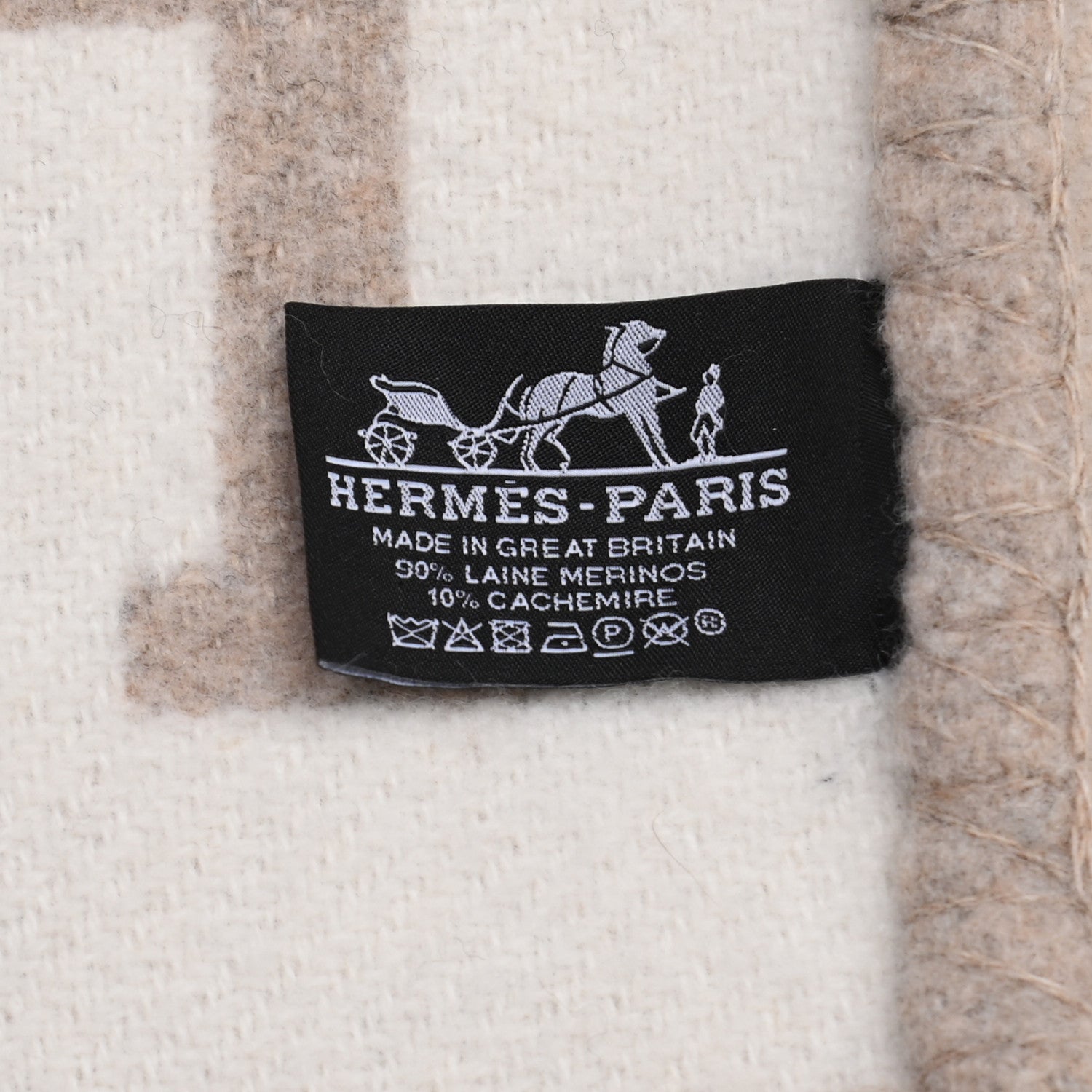 Hermes Wool Cashmere Avalon III Blanket Coco Camomille 3 of 3