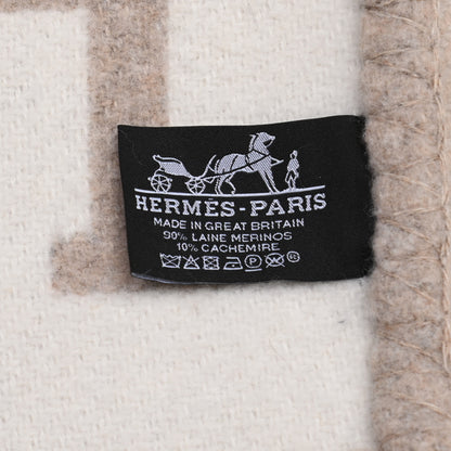 Hermes Wool Cashmere Avalon III Blanket Coco Camomille 3 of 3
