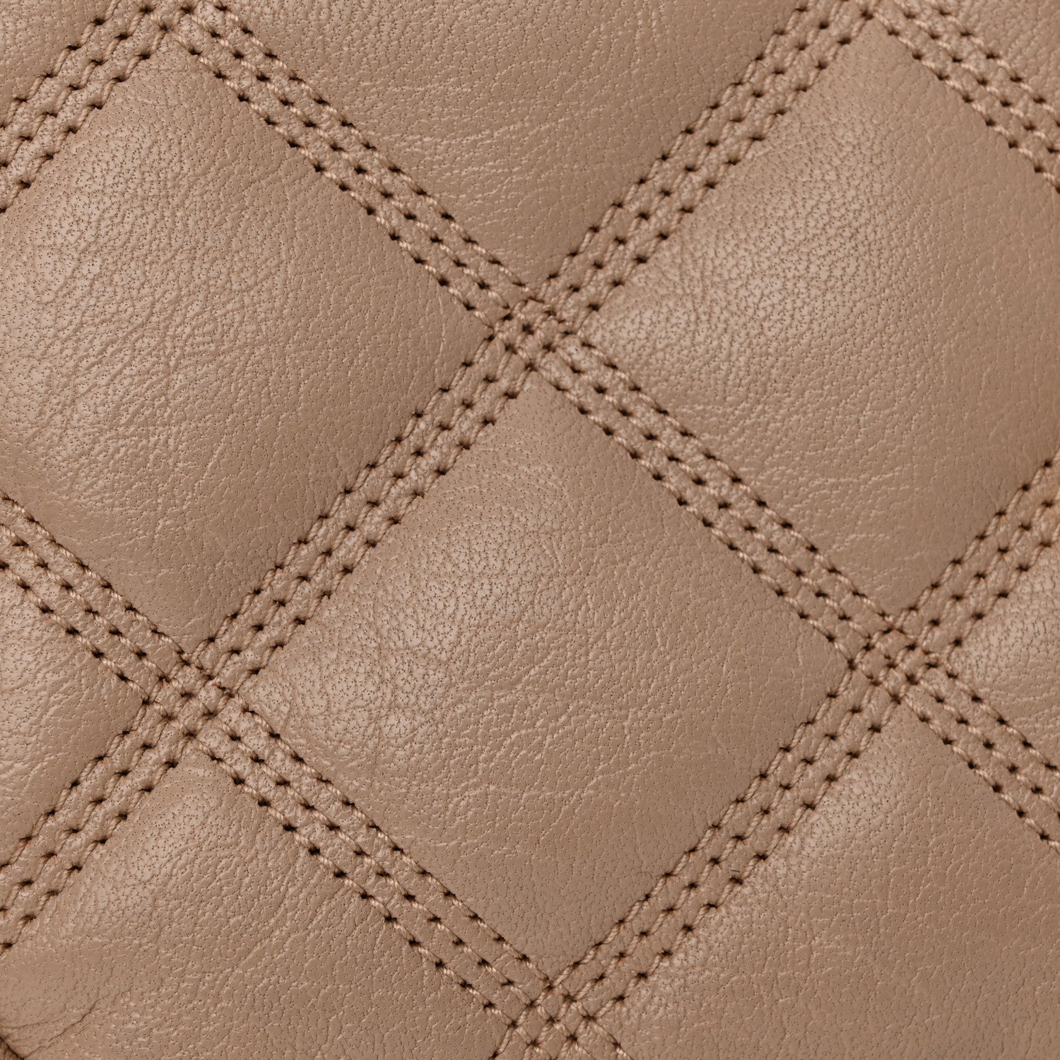 Saint Laurent Grained Lambskin Quilted Mini Becky Double Zip Bag Natural Tan 14 of 18