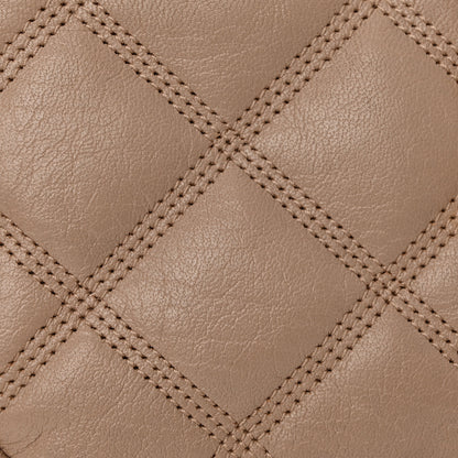 Saint Laurent Grained Lambskin Quilted Mini Becky Double Zip Bag Natural Tan 14 of 18