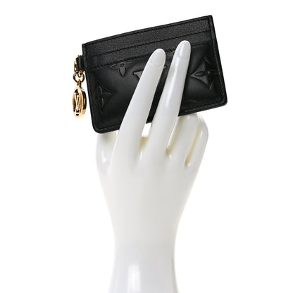Louis Vuitton Empreinte Monogram LV Charms Card Holder Black 2 of 6