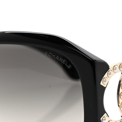 Chanel Acetate Pearl CC Square Sunglasses 71501-A Black 7 of 8