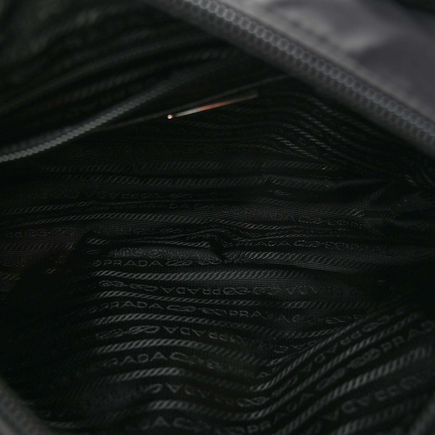 Prada Re-Nylon Vela Saffiano Pocket Single Buckle Messenger Shoulder Bag Black 5 of 9