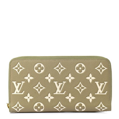 Louis Vuitton Empreinte Monogram Spring in the City Zippy Wallet Kaki Beige Cream 1 of 6
