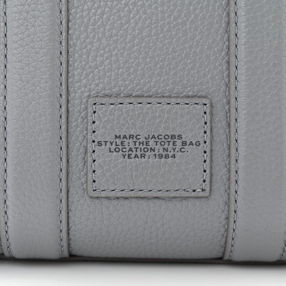 Marc Jacobs Grained Calfskin Mini The Tote Bag Grey 6 of 11