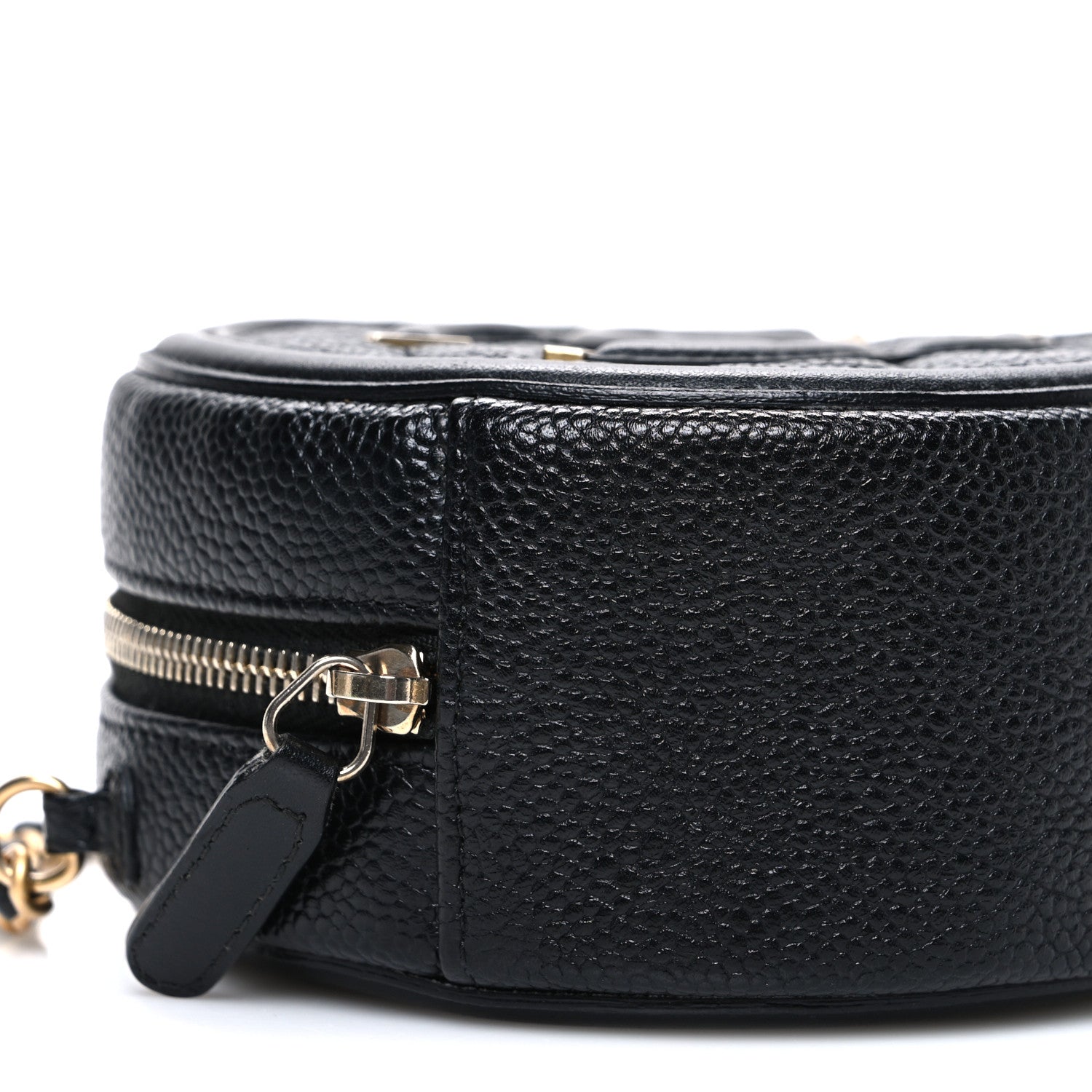 Chanel Caviar Quilted Round Filigree Crossbody Black 9 of 10