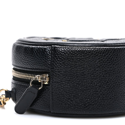 Chanel Caviar Quilted Round Filigree Crossbody Black 9 of 10