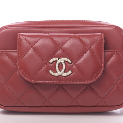Chanel Lambskin Quilted Waist Bag Red 11 of 11