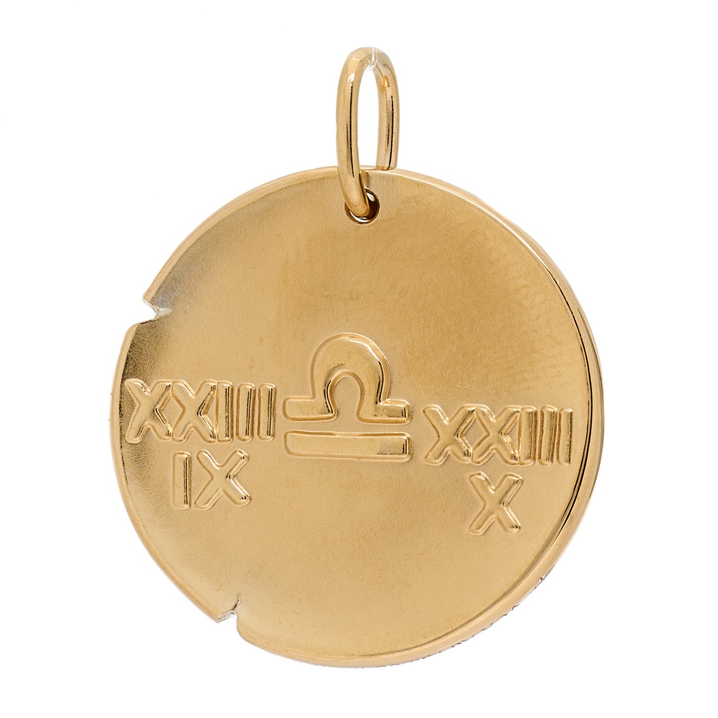 Van Cleef & Arpels 18K Yellow Gold Zodiac Libra Pendant 3 of 5