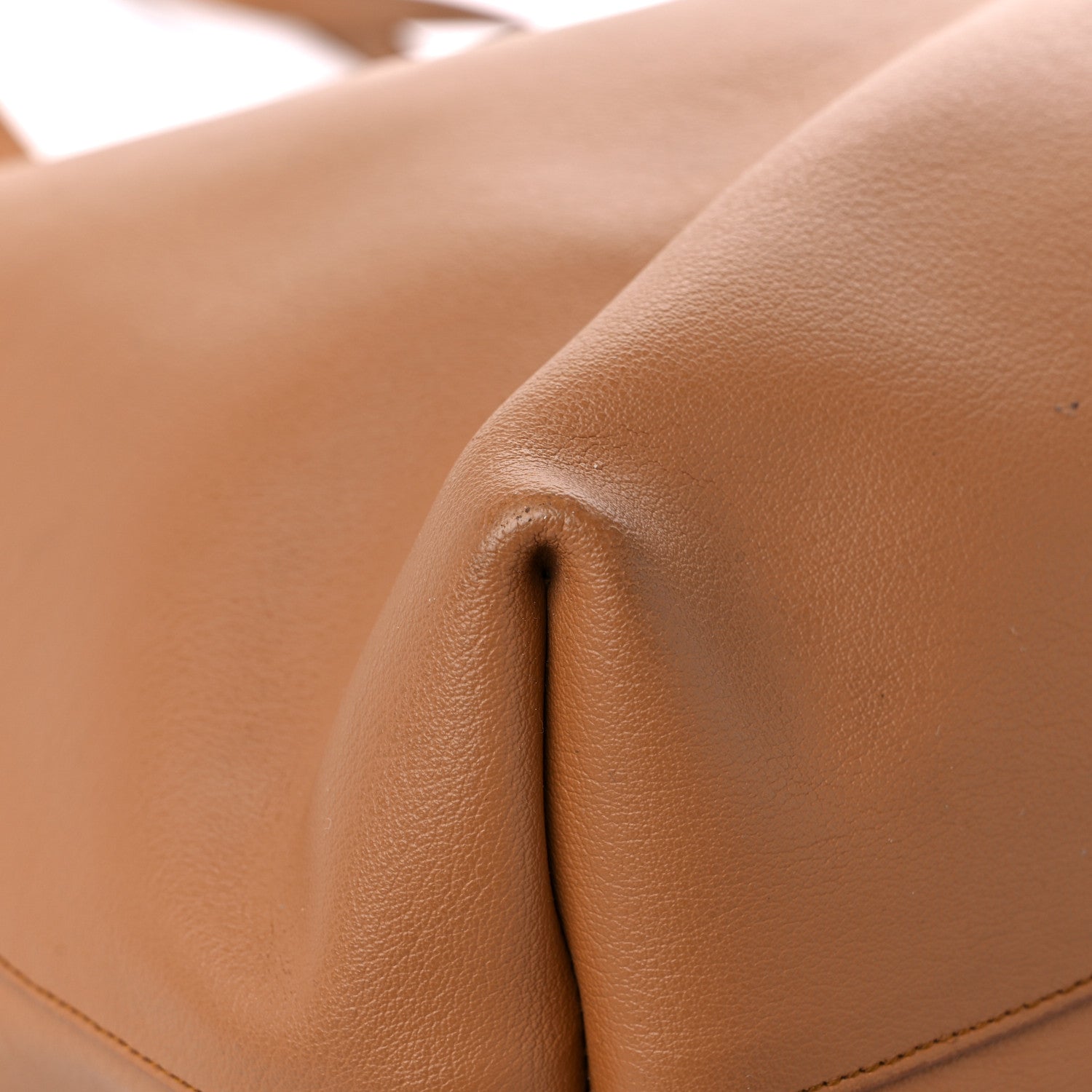 Saint Laurent Calfskin Large Shopping Tote Dark Tan 8 of 19