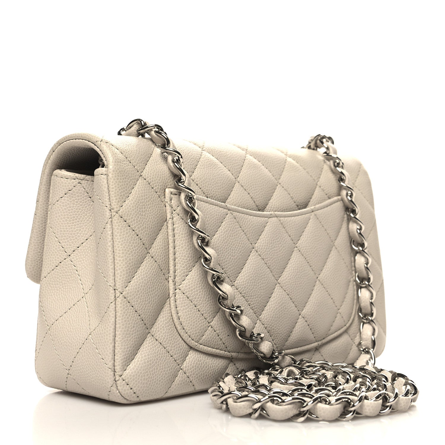 Chanel Caviar Quilted Mini Rectangular Flap Ivory 3 of 11