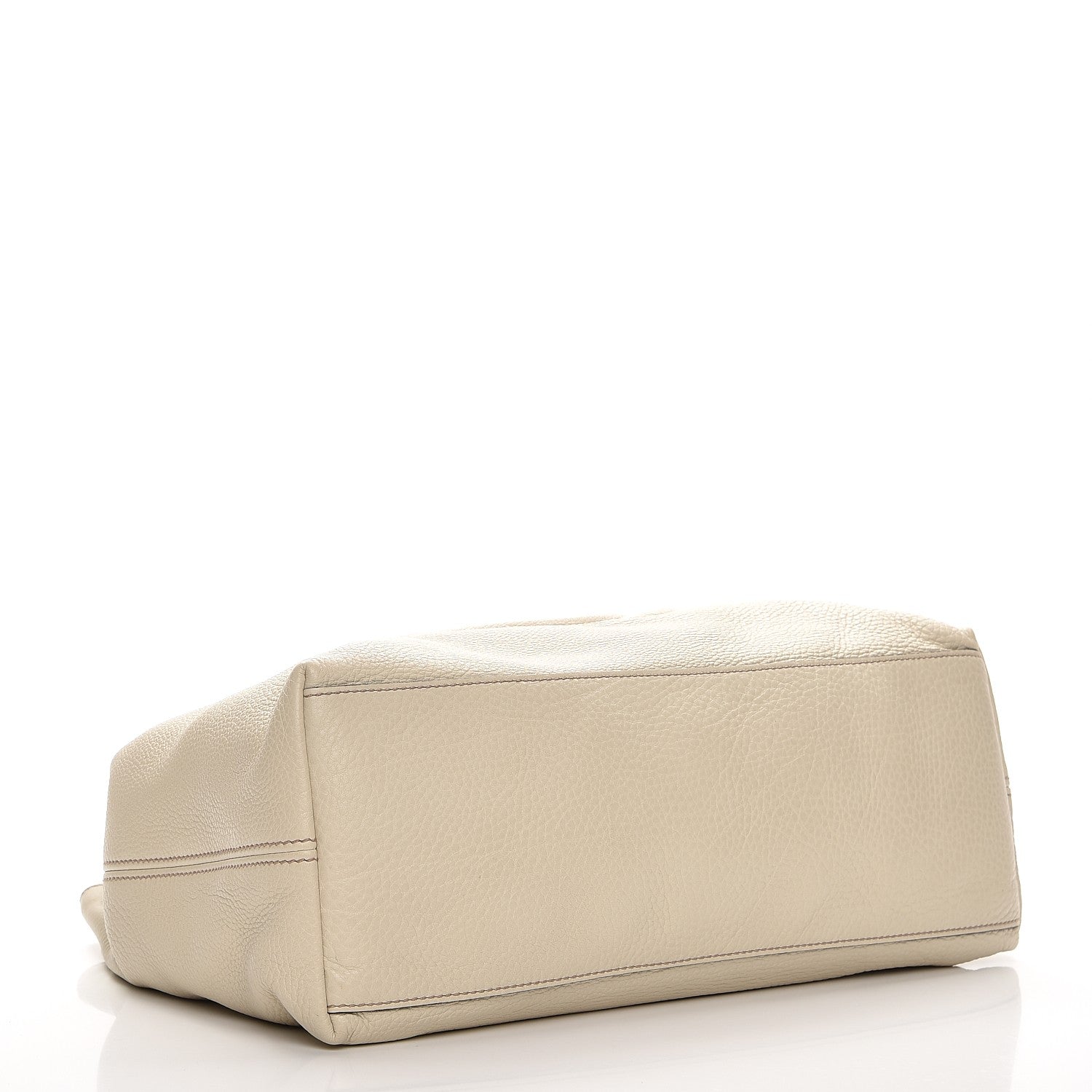 Gucci Pebbled Calfskin Medium Soho Chain Shoulder Bag Off White 4 of 7