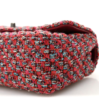 Chanel Tweed Quilted Mini Rectangular Flap Red Blue Ecru Black Pink 10 of 11
