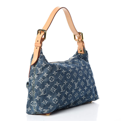 Louis Vuitton Monogram Denim Baggy PM Blue 3 of 9