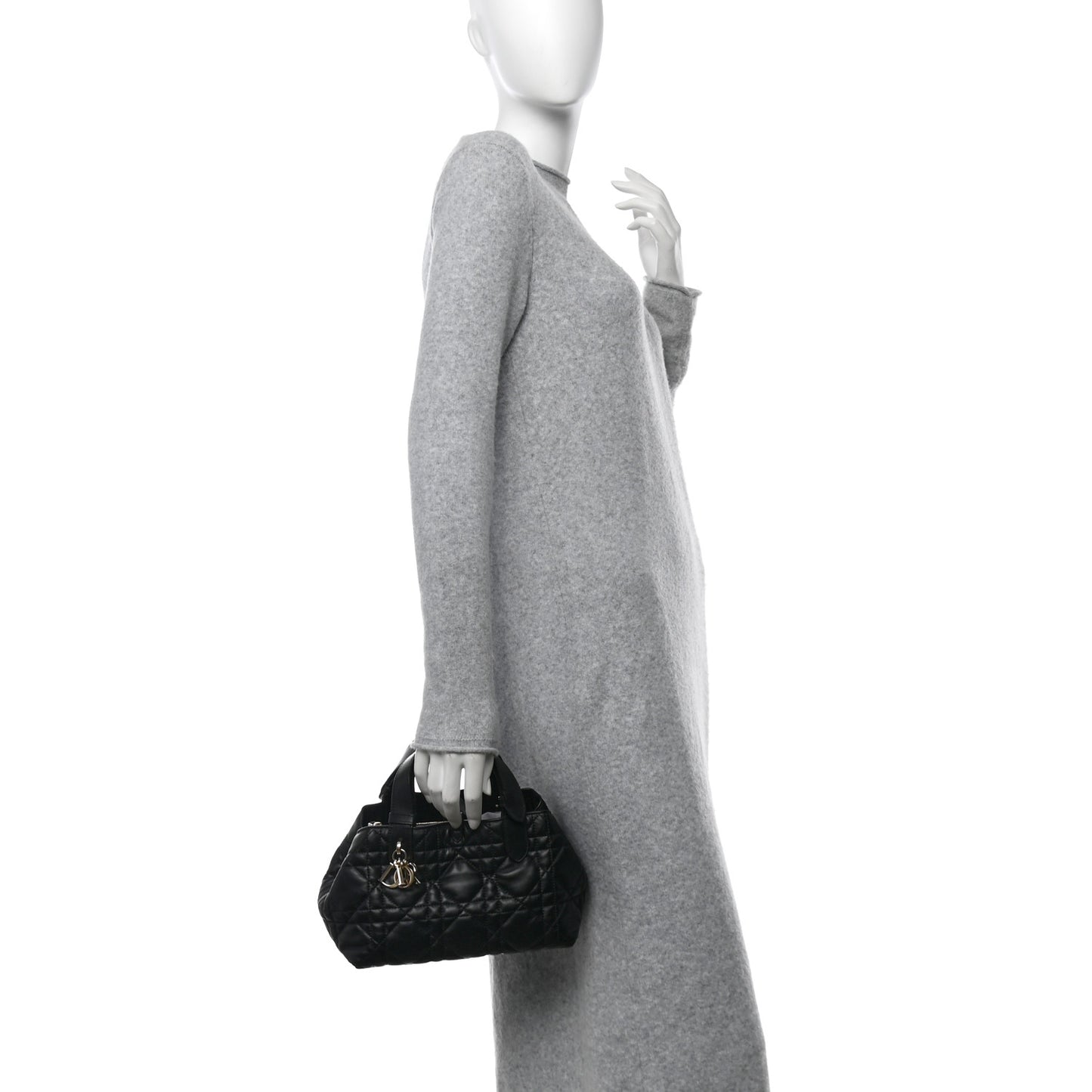 Calfskin Macrocannage Small Toujours Black