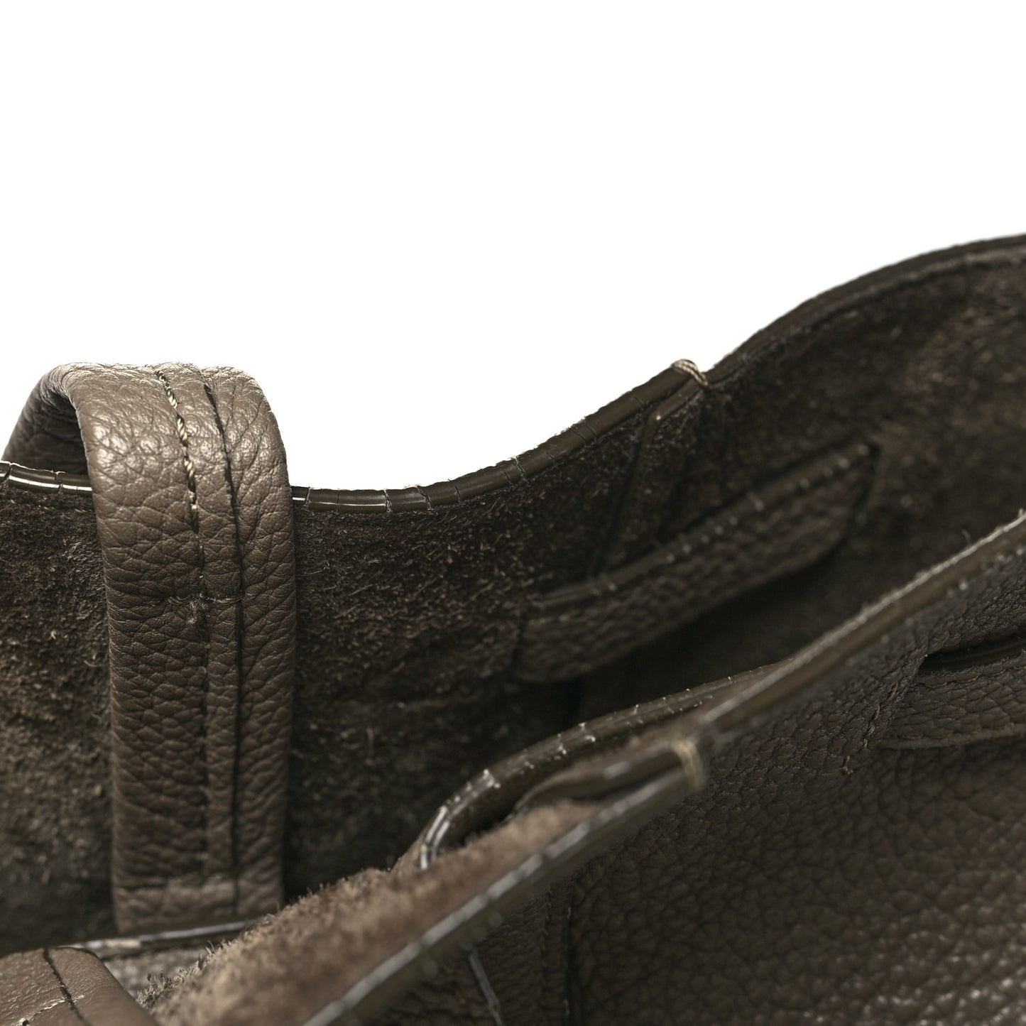 Soft Grained Calfskin Small Belt Cabas Phantom Taupe