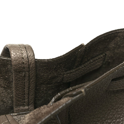 Celine Soft Grained Calfskin Small Belt Cabas Phantom Taupe 10 of 13