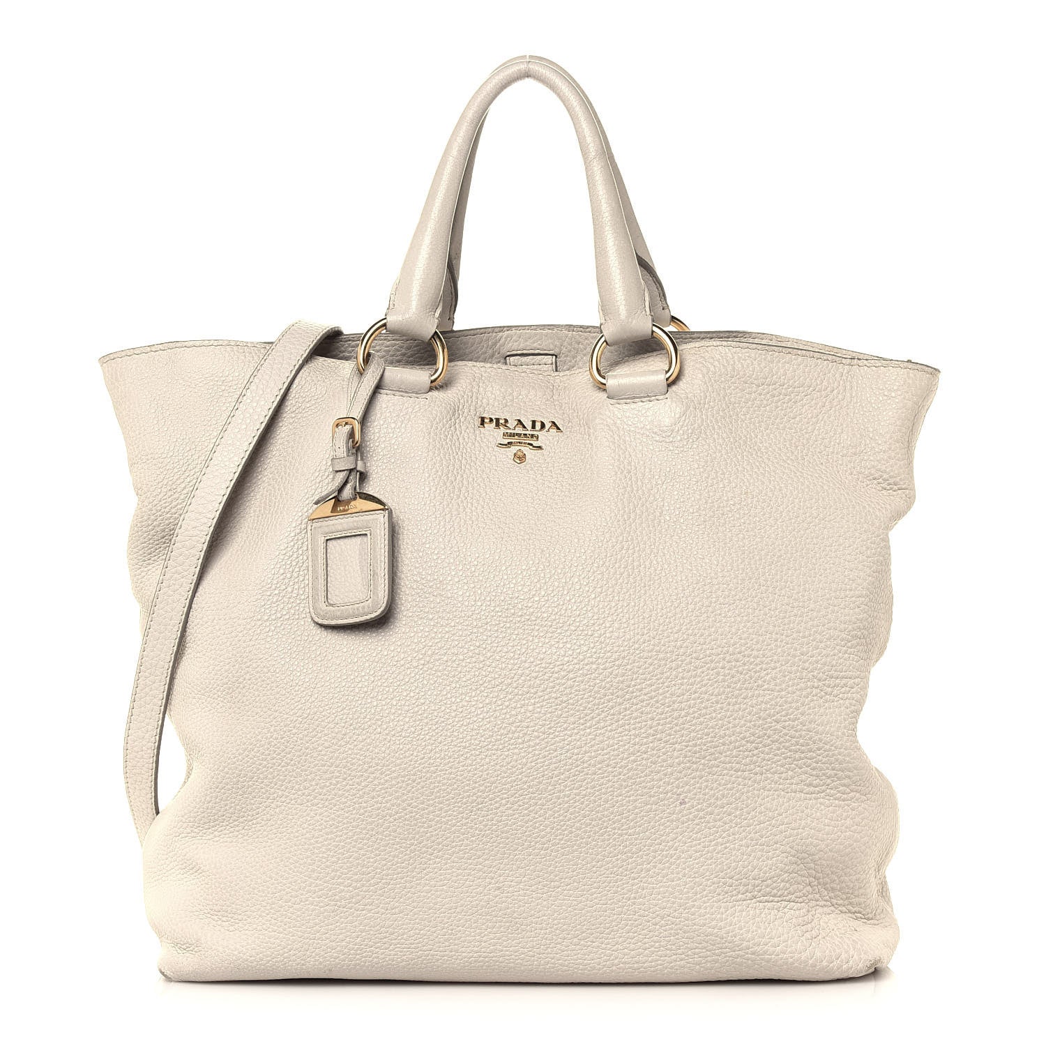 Prada Vitello Daino Tote Talco 1 of 17