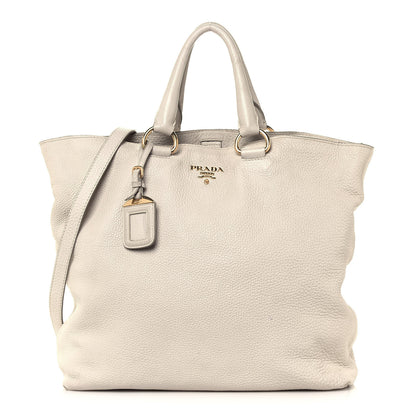 Prada Vitello Daino Tote Talco 1 of 17
