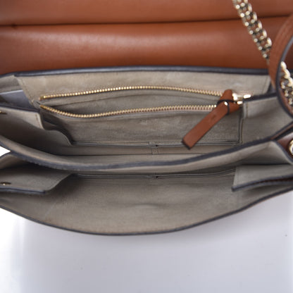 Chloe Suede Calfskin Medium Faye Shoulder Bag Tobacco 6 of 9