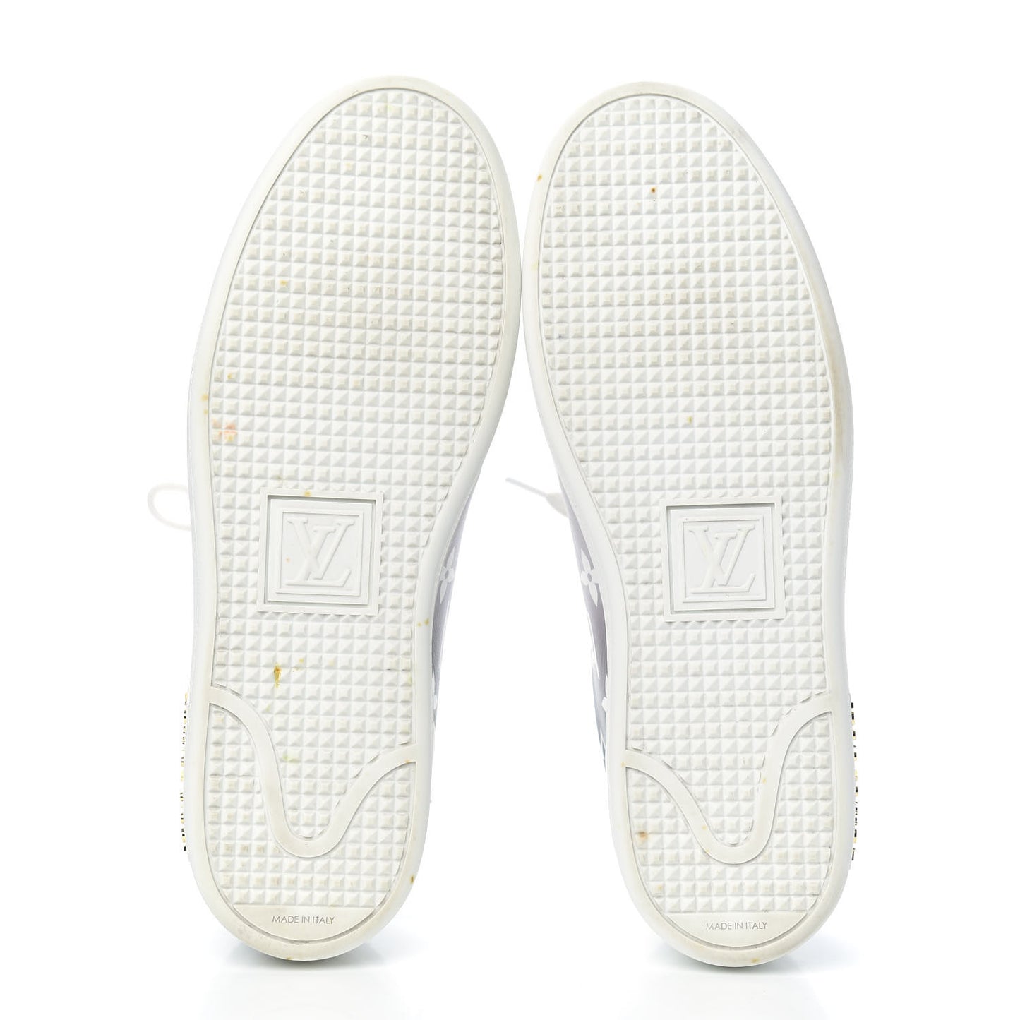 Calfskin Monogram Frontrow Sneakers 38 White Black