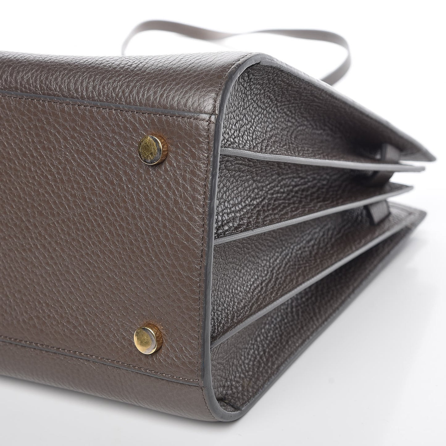 Grained Calfskin Small Sac De Jour Earth