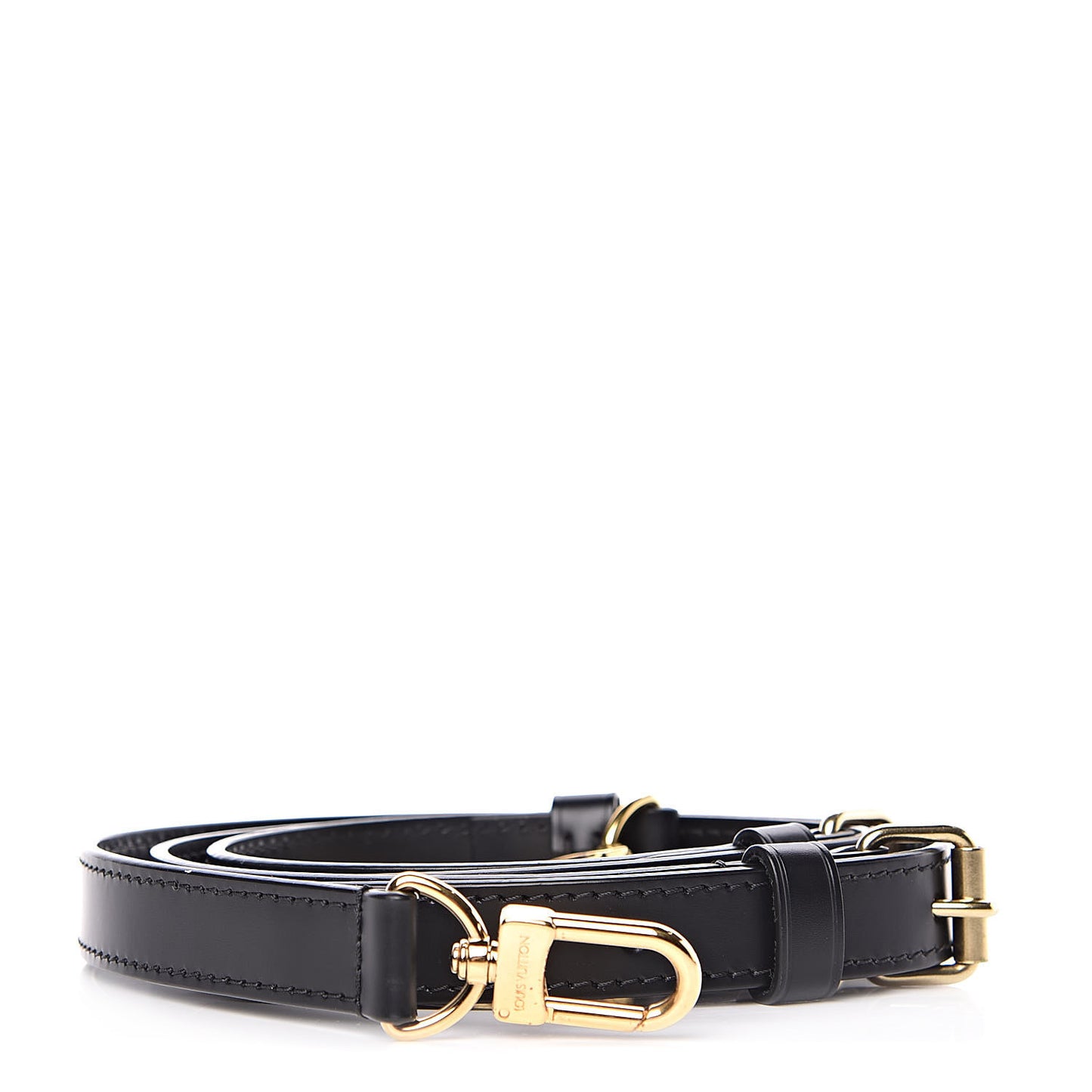 Calfskin Adjustable Keepall Bandouliere Shoulder Strap Black