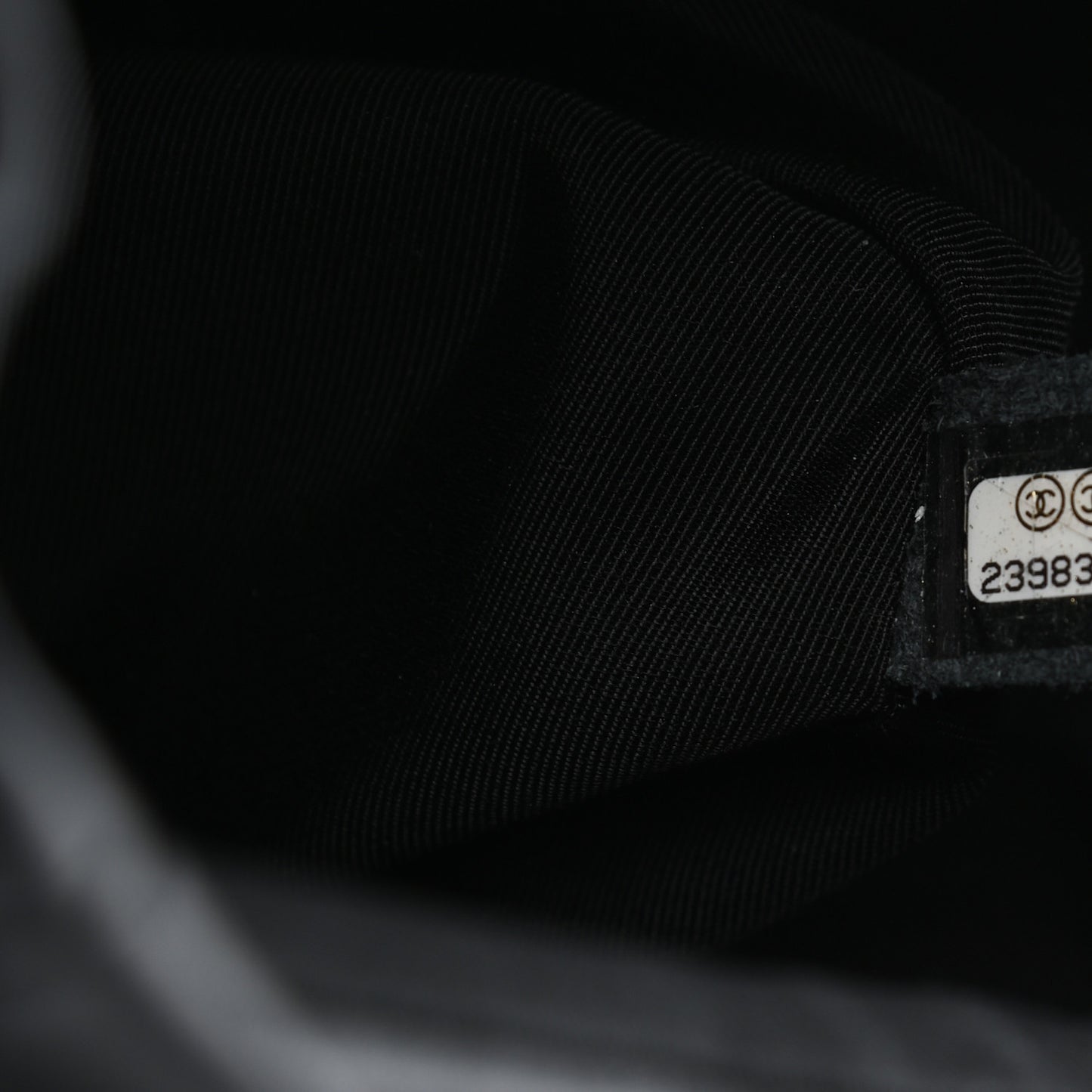 Calfskin Chevron Quilted Small Urban Spirit Backpack Black