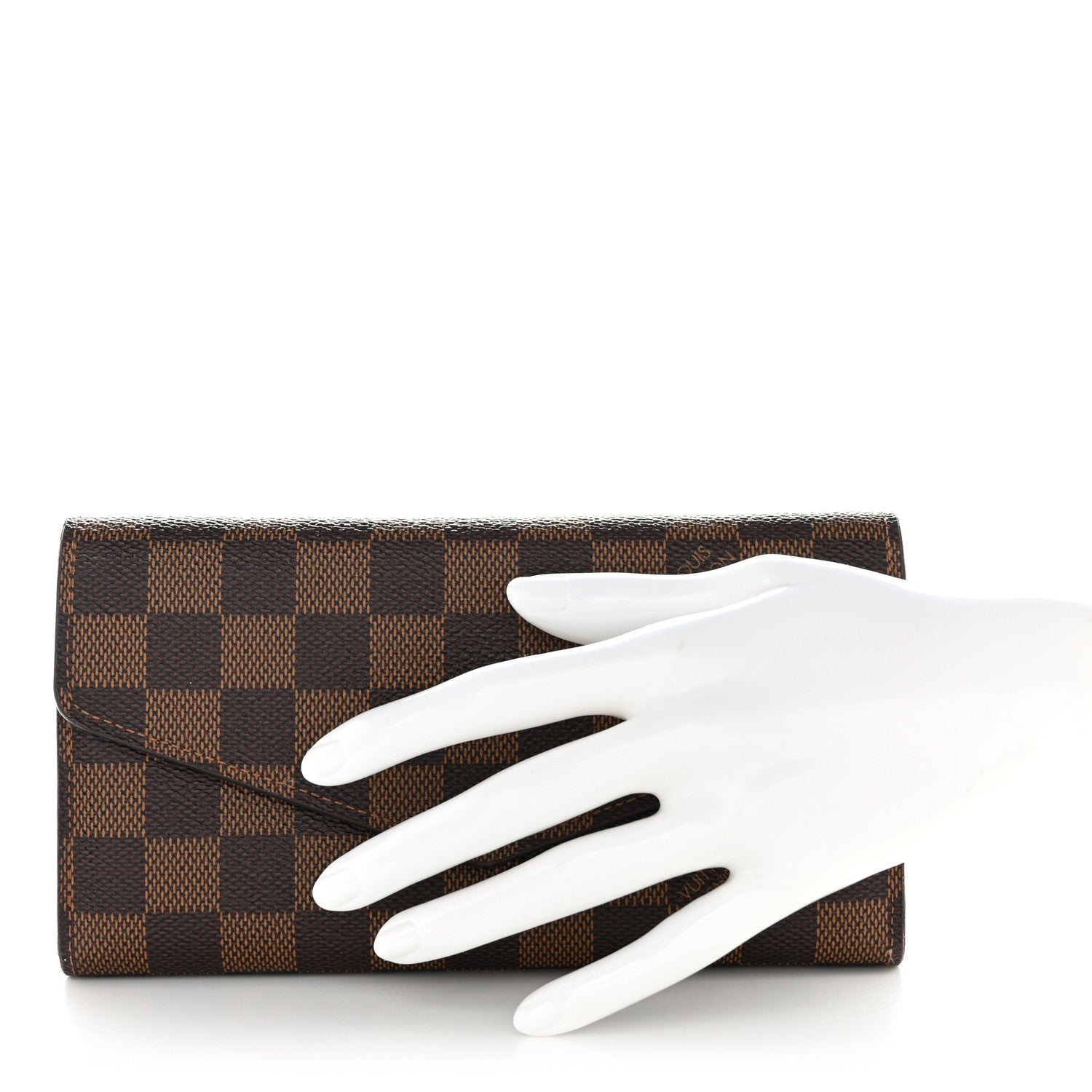 Louis Vuitton Damier Ebene Sarah Wallet NM 2 of 12