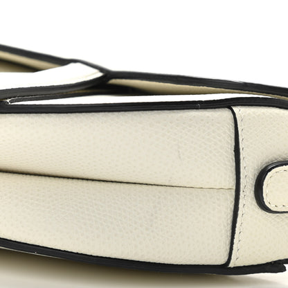 Christian Dior Grained Calfskin Mini Saddle Bag White 10 of 10