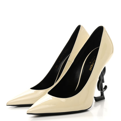 Saint Laurent Patent Opyum 110 Pumps 37.5 Neutro 3 of 9