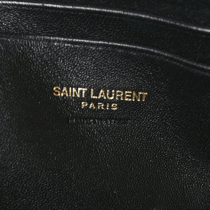 Saint Laurent Grain De Poudre Matelasse Monogram Mini Lou Camera Bag Black 6 of 10
