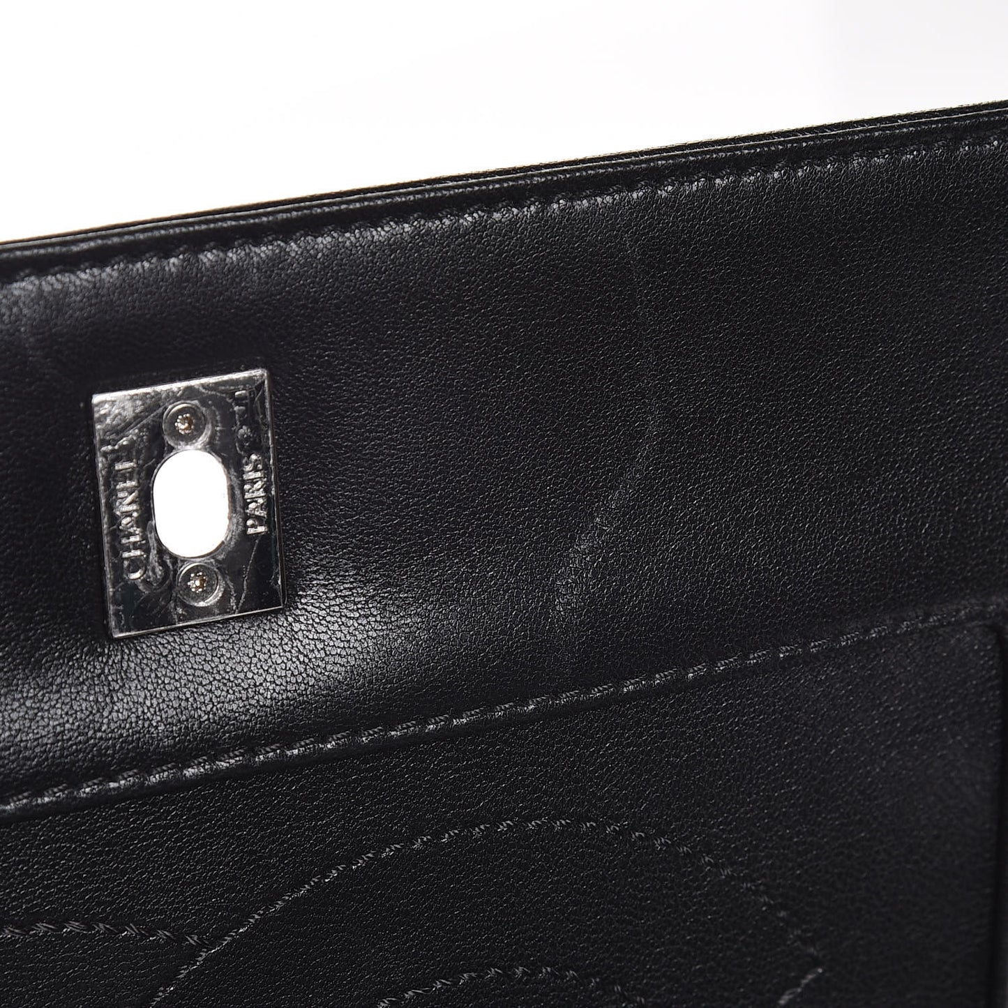 Sheepskin Quilted Vintage Mademoiselle Flap Black