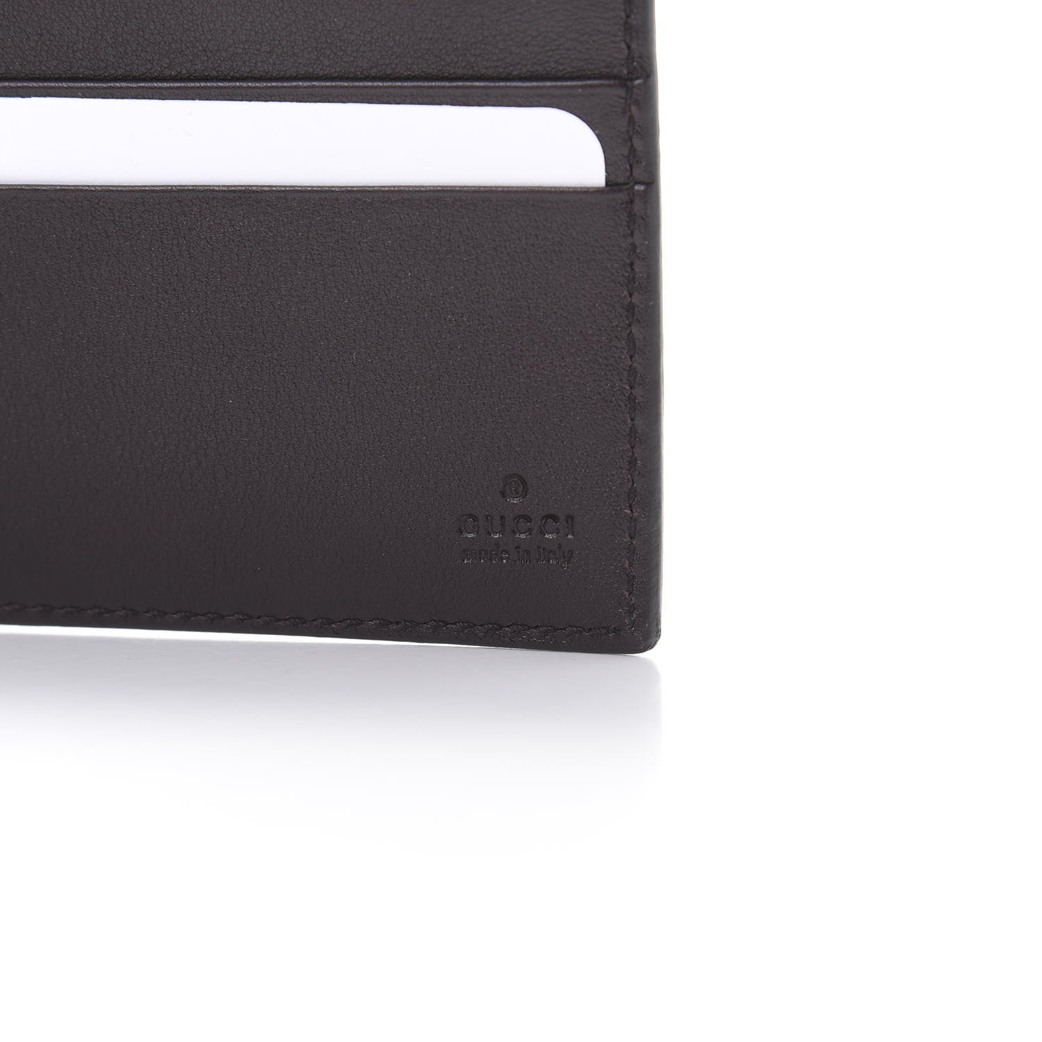 Gucci Guccissima Avel Bi-Fold Wallet Chocolate 6 of 8