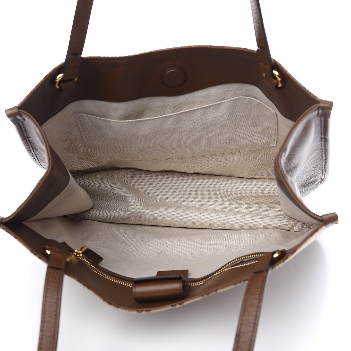 Monogram Horsebit 1955 Tote Bag Beige Brown Sugar