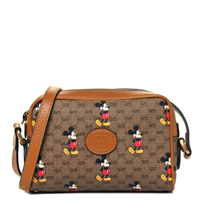 Gucci X DISNEY Mini Vintage GG Supreme Monogram Mickey Mouse Shoulder Bag Beige Vintage Sun Oil 1 of 10