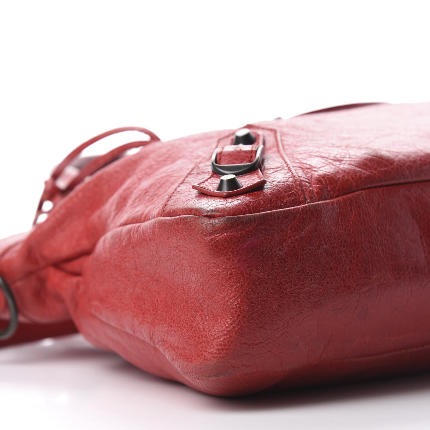Balenciaga Agneau Classic Hardware Town Rouge Coquelicot 6 of 12