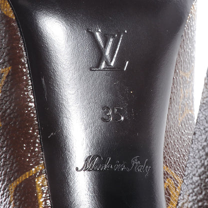 Louis Vuitton Patent Monogram Fetish Vanity Platform Pumps 35 6 of 8