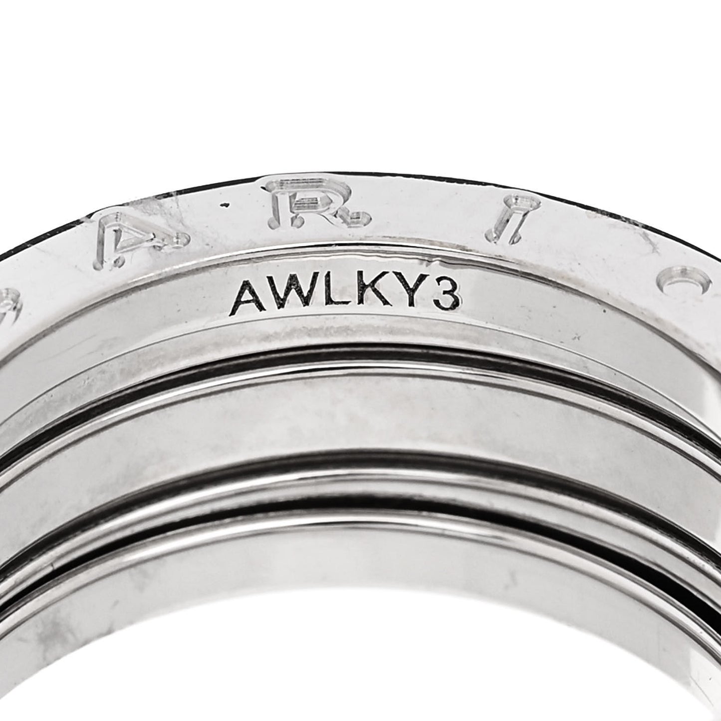 18K White Gold B.Zero1 Three-Band Ring 53 6.5