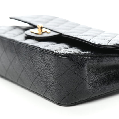 Chanel Caviar Quilted Medium Double Flap Black 9 of 11