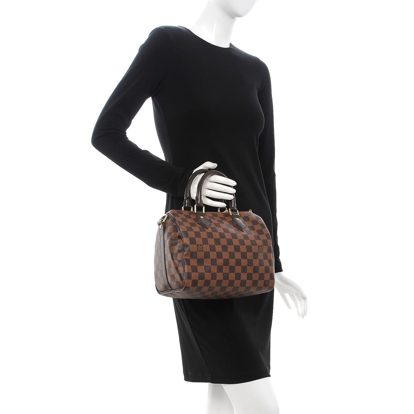 Damier Ebene Speedy Bandouliere 25