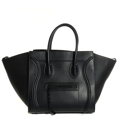 Celine Supple Calfskin Medium Phantom Luggage Black 1 of 7