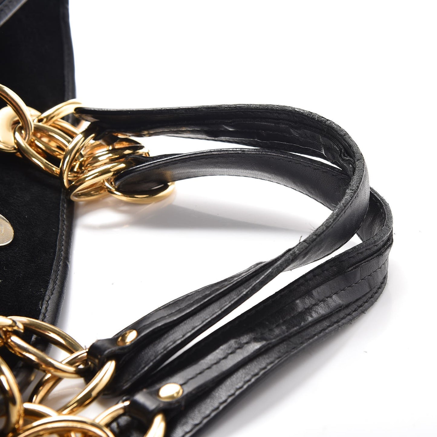 Lambskin Cannage Shopper Tote Black