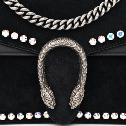 Gucci Suede Crystal Small Dionysus Shoulder Bag Black 8 of 10