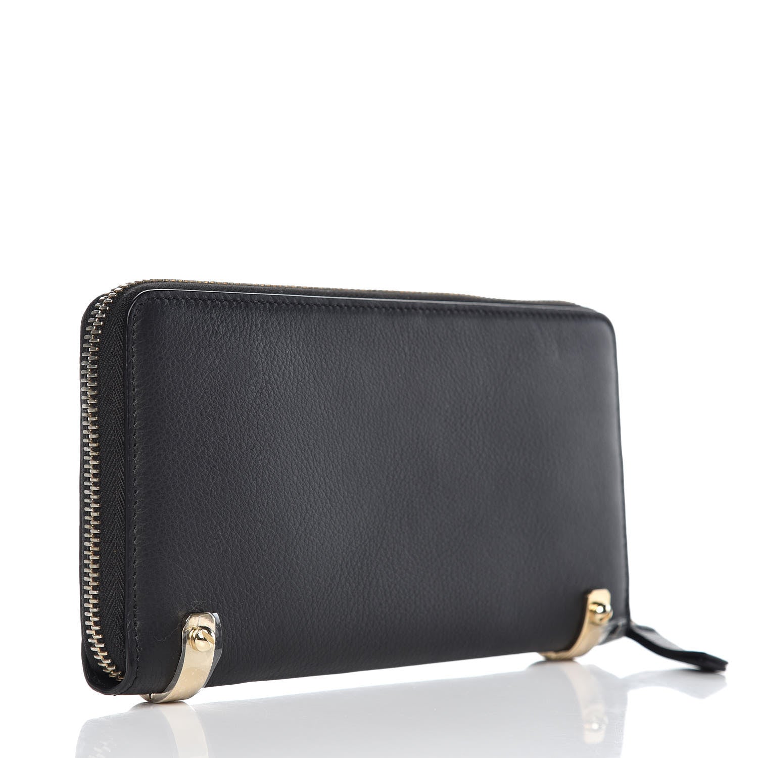 Givenchy Calfskin HDG Zip Long Wallet Black 3 of 9