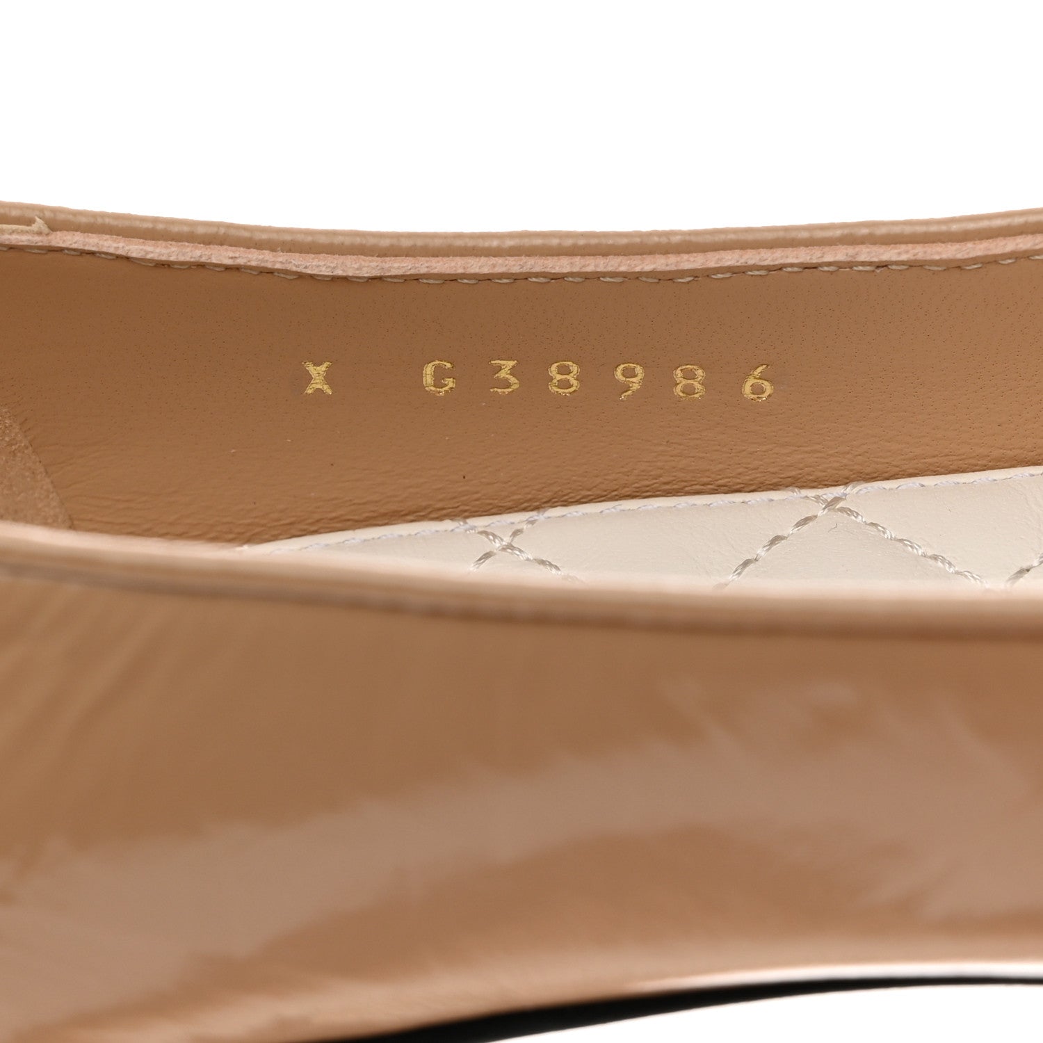 Chanel Lambskin Cap Toe Ankle Chain Ballerina Flats 36 Beige Black 7 of 9