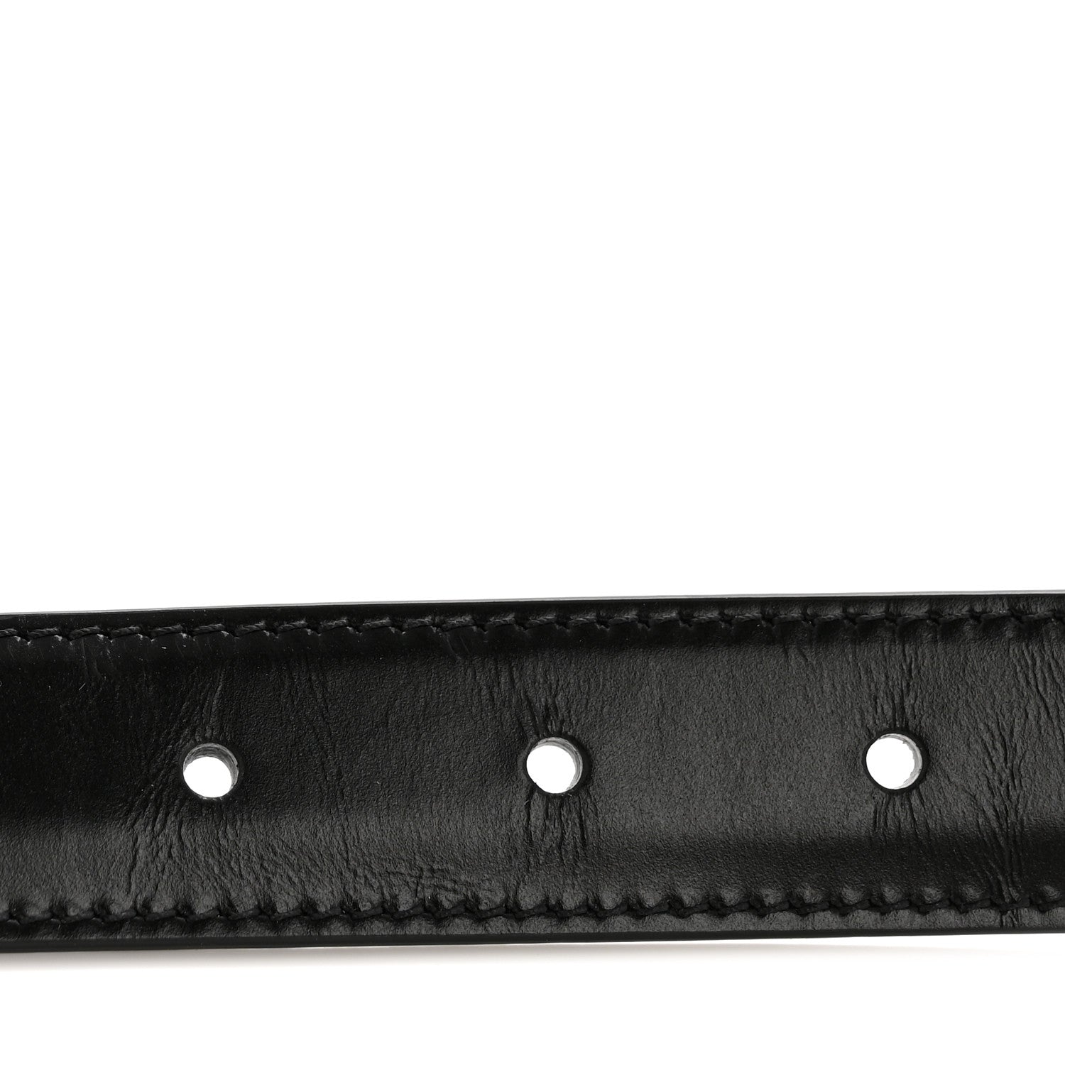 Celine Box Calfskin Medium 25mm Triomphe 75 30 Belt Black 3 of 9