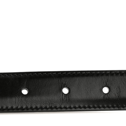 Celine Box Calfskin Medium 25mm Triomphe 75 30 Belt Black 3 of 9