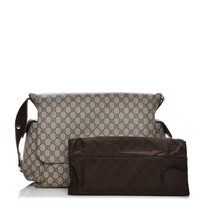 Gucci GG Plus Monogram Messenger Diaper Bag Dark Brown 16 of 16