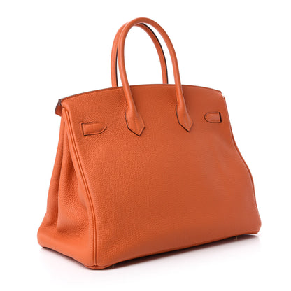 Hermes Togo Birkin 35 Orange 3 of 10